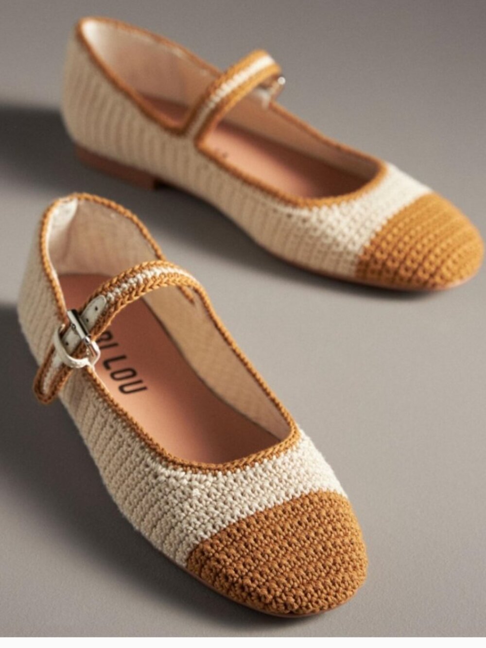 Bibi Lou Knit Colorblock Mary Jane Flats